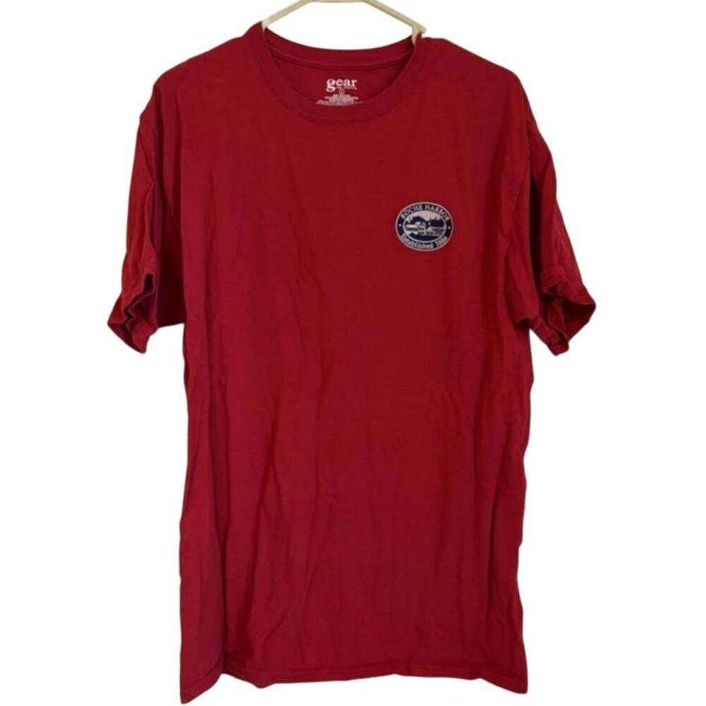 Gear for Sports Roche Harbor 1885 Red Embroidered T-Shirt Size L Cotton Tee